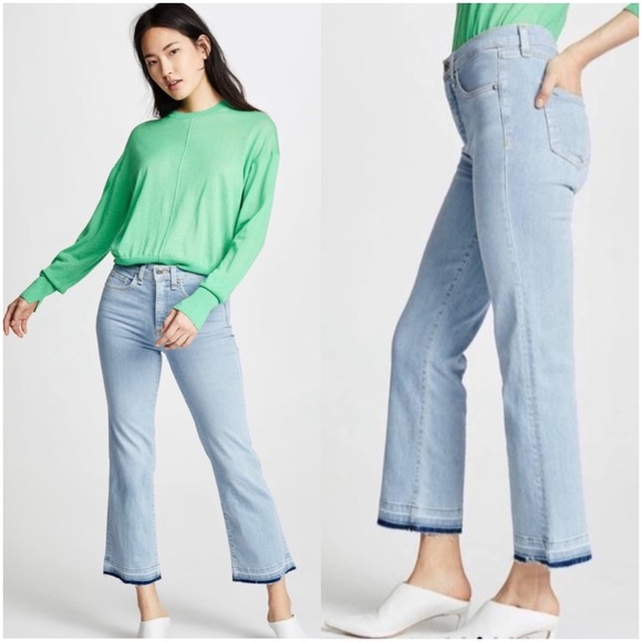 Veronica Beard Denim - Veronica Beard Jackie 10” In Sky W/Fray Straight Leg Jeans Size 25 EUC